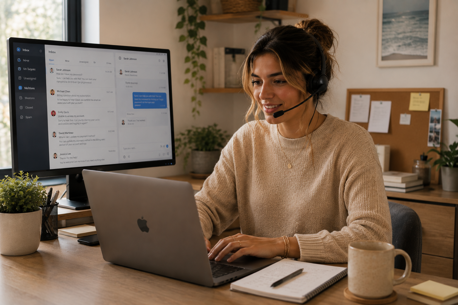 SDR Sales Rep on a call